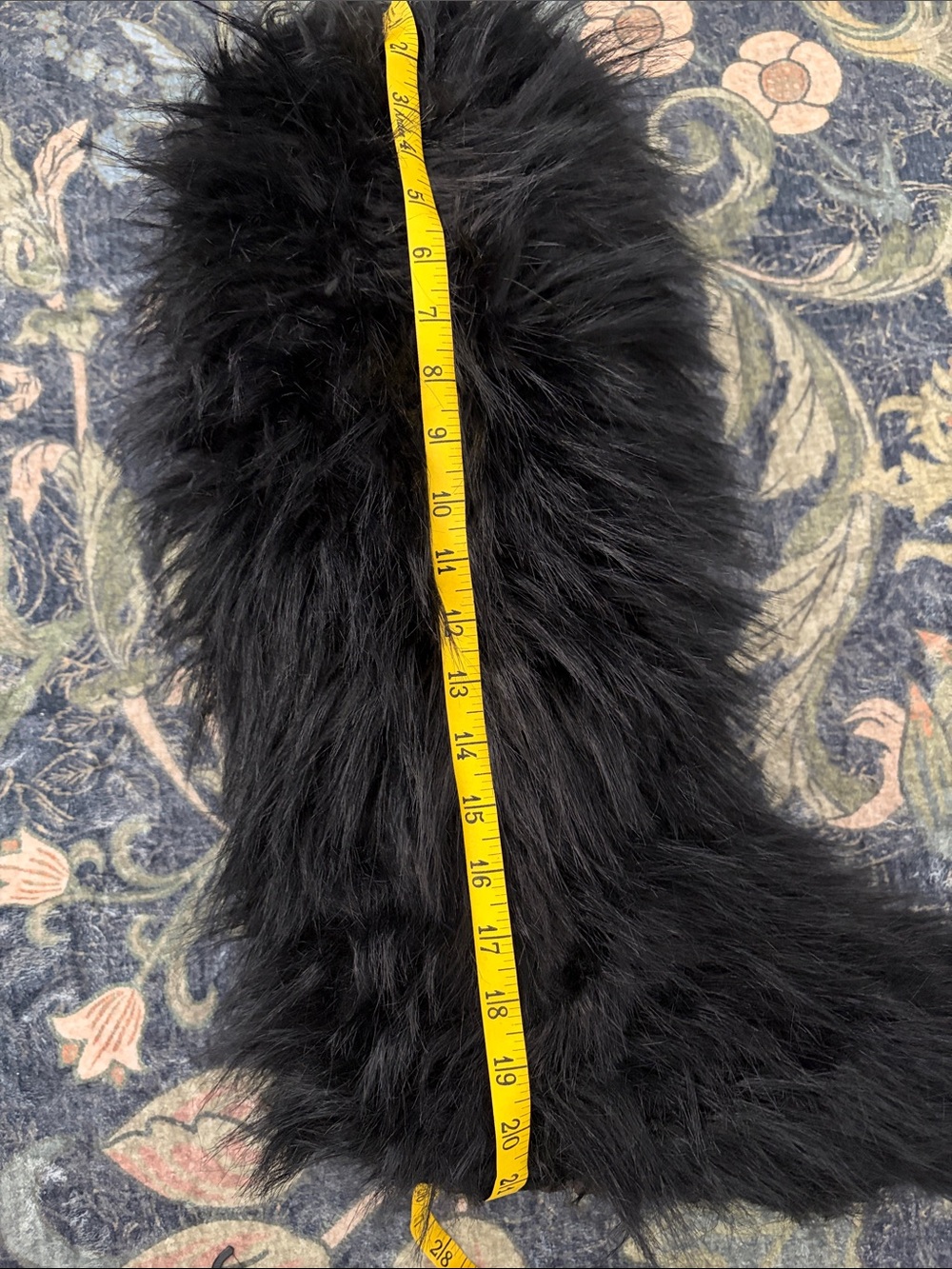 Black Faux Fur Boots - Picture 5 of 11